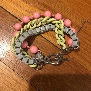 BaubleBar Three Color Multi Link Bracelet